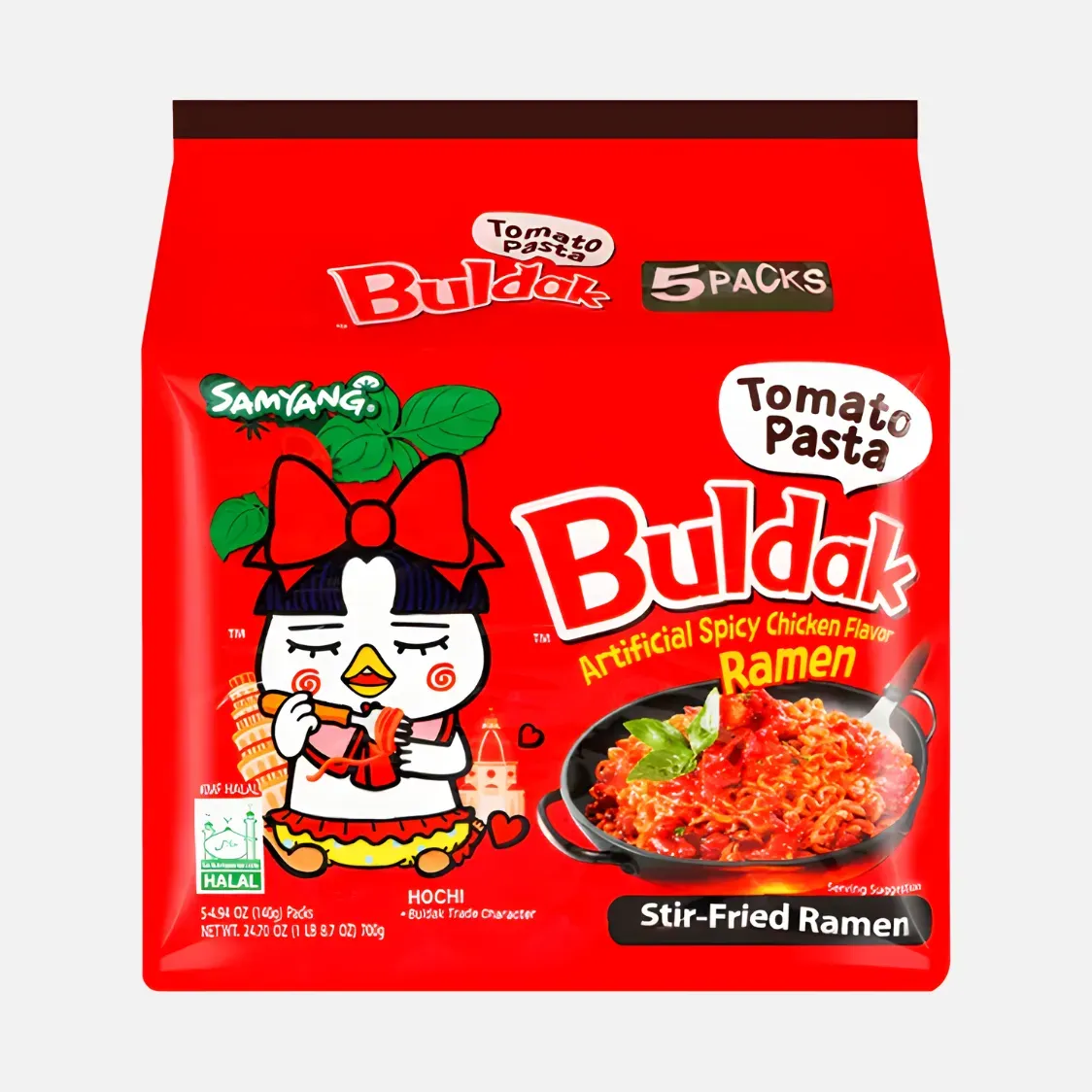 Samyang Buldak Ramen Tomato Pasta — packaging view 2