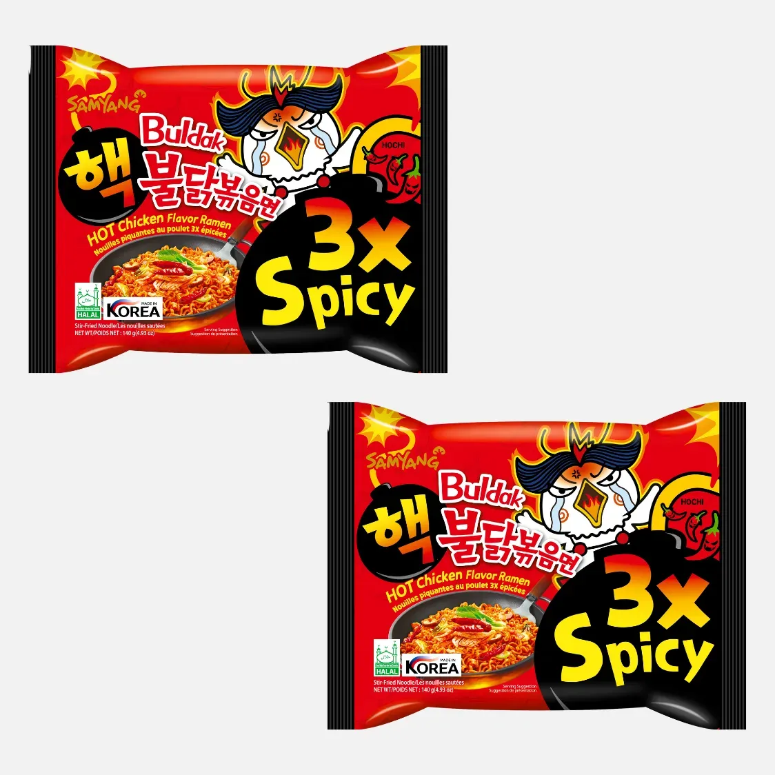 Samyang Buldak 3X Spicy (Most Spicy) — packaging view 3